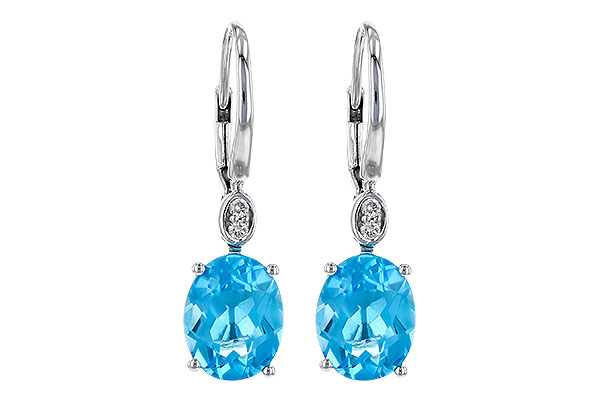 H235-63370: EARR 3.70 TW BLUE TOPAZ 3.75 TGW (9x7MM BT)