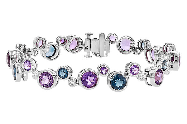 H318-34297: BRACELET 13.90 SEMI-PREC 14.20 TGW
