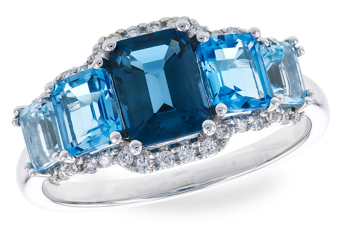 H319-21624: LDS RG 2.15 TW BLUE TOPAZ 2.30 TGW