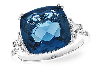 H319-22533: LDS RG 9.00 LONDON BLUE TOPAZ 9.25 TGW (12MM LBT)