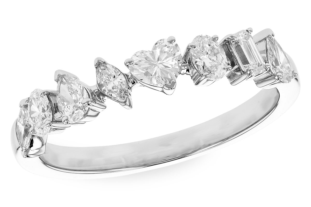 H319-23424: LDS DIA WED RG .69 TW FANCY CUT DIAS