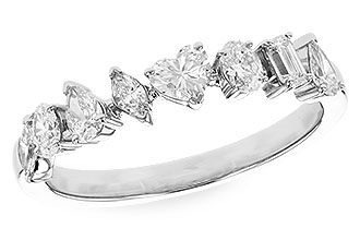 H319-23424: LDS DIA WED RG .69 TW FANCY CUT DIAS