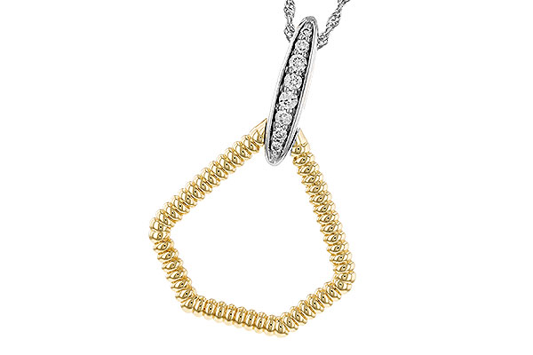 H319-25270: NECKLACE .12 TW