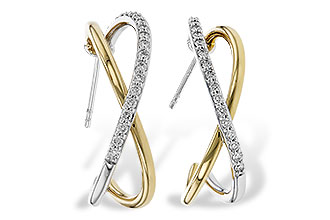 H320-11624: EARRINGS .50 TW