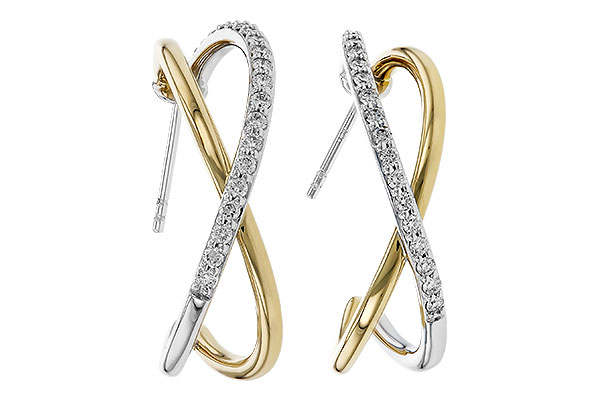 H320-11624: EARRINGS .50 TW