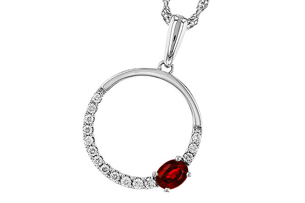 H320-12470: NECKLACE .26 RUBY .41 TGW