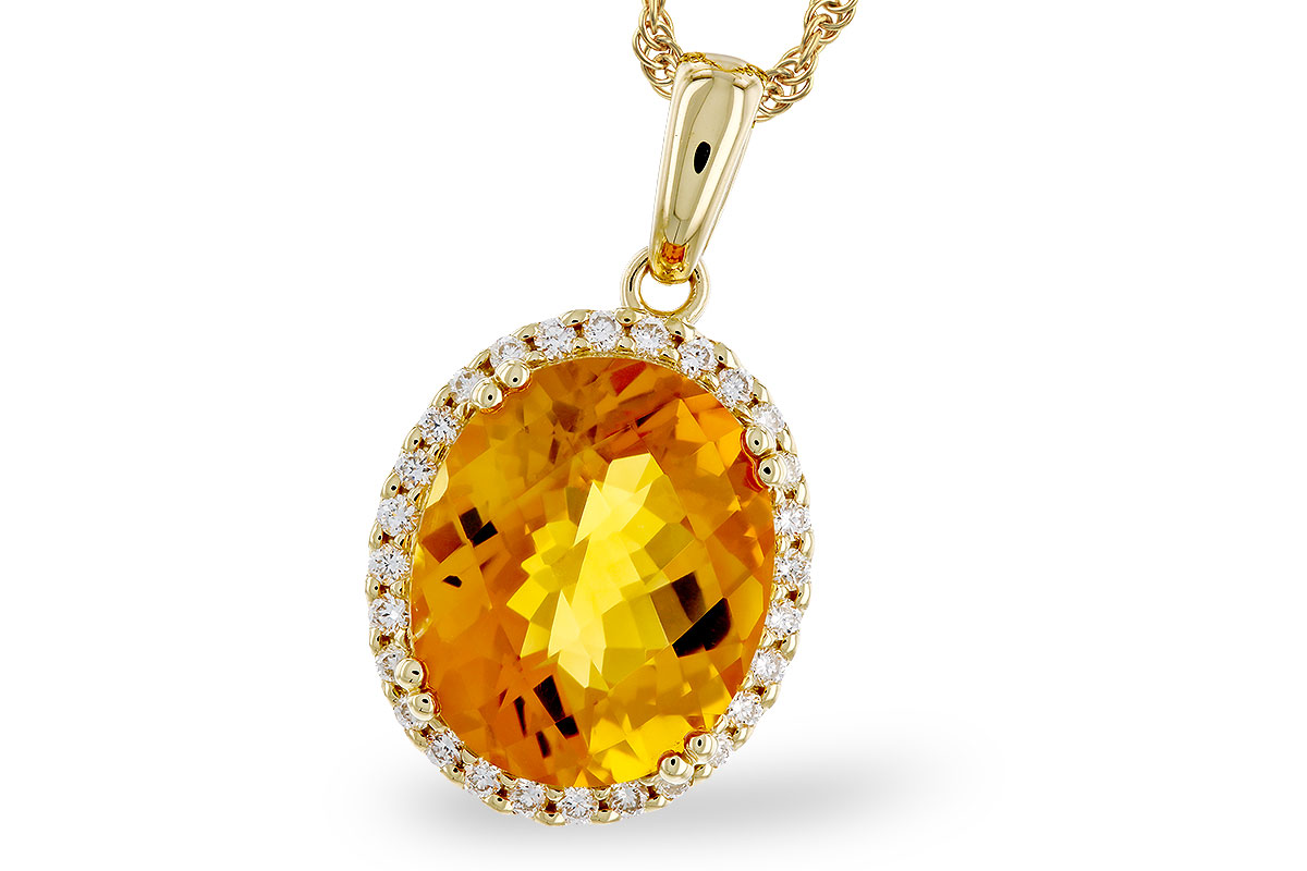 H320-12515: NECKLACE 3.85 CITRINE 4.07 TGW (12x10MM OV)