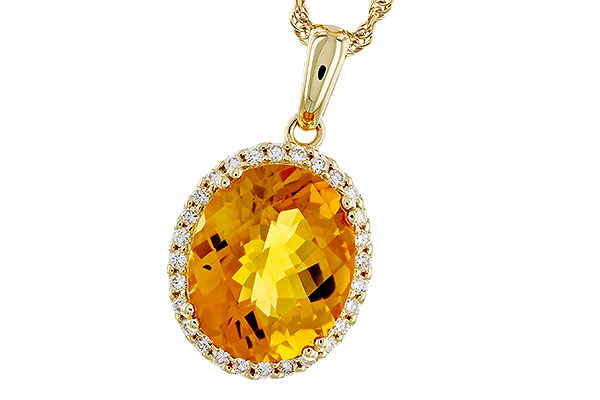H320-12515: NECKLACE 3.85 CITRINE 4.07 TGW (12x10MM OV)