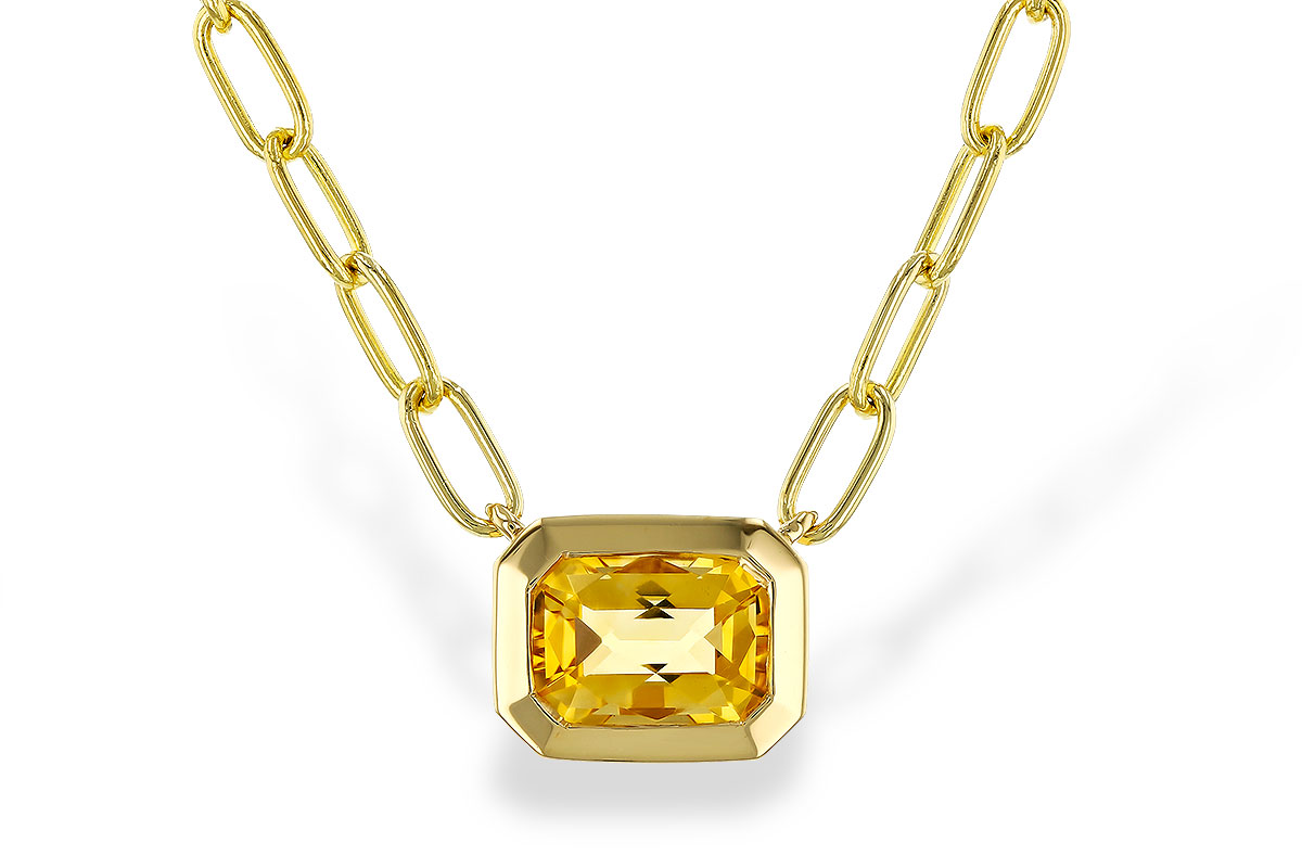H320-15252: NECKLACE .86 CITRINE (18")