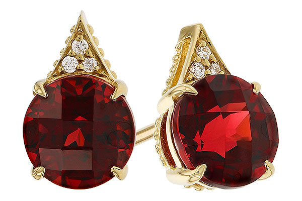 H320-16115: EARR 2.08 TW GARNET 2.10 TGW (6MM RD)