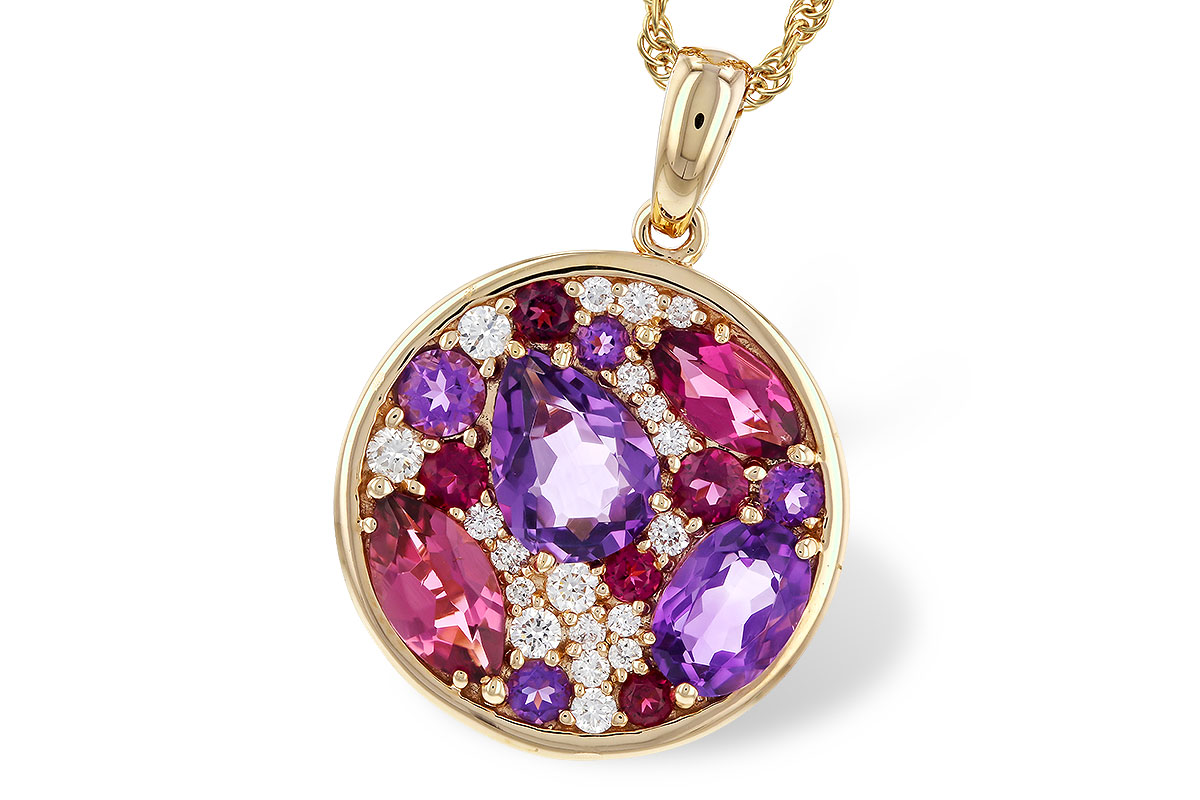 H320-16179: NECK 1.83 TW SEMI-PRECIOUS (P.TOUR, AMY) 2.00 TGW