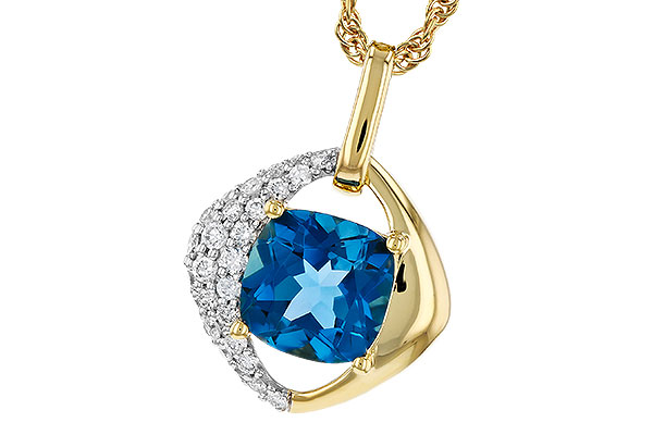 H321-00661: NECK 1.43 LONDON BLUE TOPAZ 1.62 TGW (7MM LBT)