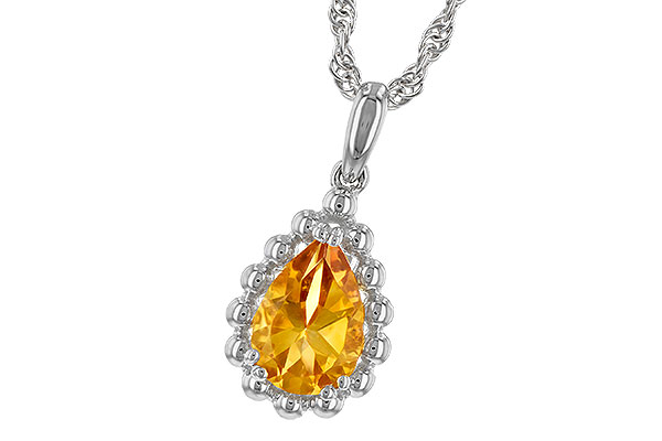 K234-67979: NECKLACE 1.06 CT CITRINE