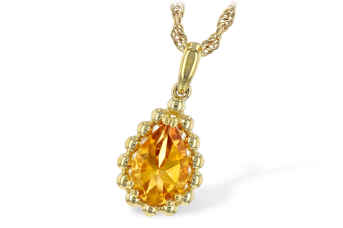 K234-67979: NECKLACE 1.06 CT CITRINE