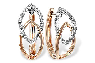 K234-71624: EARRING .25 TW (ROSE & WG)