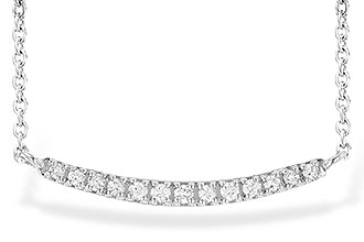 K235-60679: NECKLACE .10 TW (13 STONES)