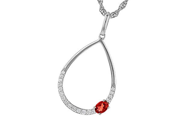 K235-62506: NECK .19 GARNET .28 TGW