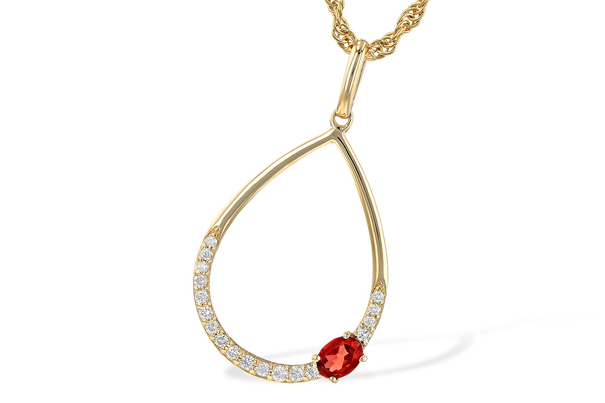 K235-62506: NECK .19 GARNET .28 TGW