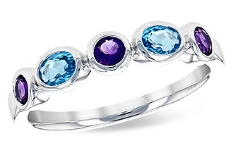 K318-30679: LDS RG .65 SEMI-PRECIOUS TW (AMY,BLUE TOPAZ)
