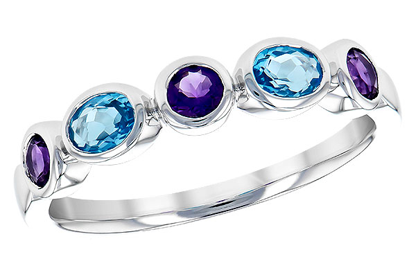 K318-30679: LDS RG .65 SEMI-PRECIOUS TW (AMY,BLUE TOPAZ)
