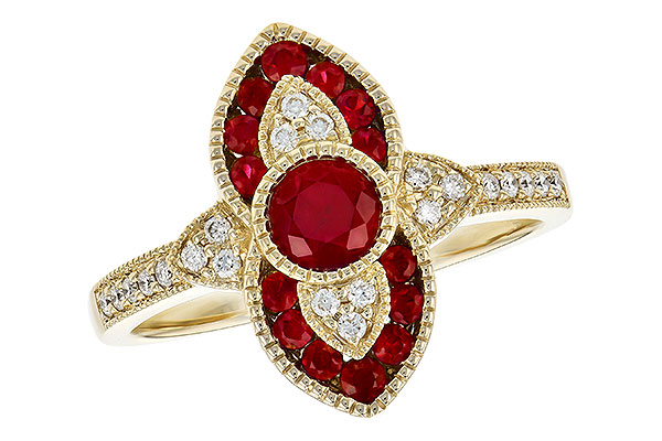 K318-30715: LDS RG .63 TW RUBY .75 TGW