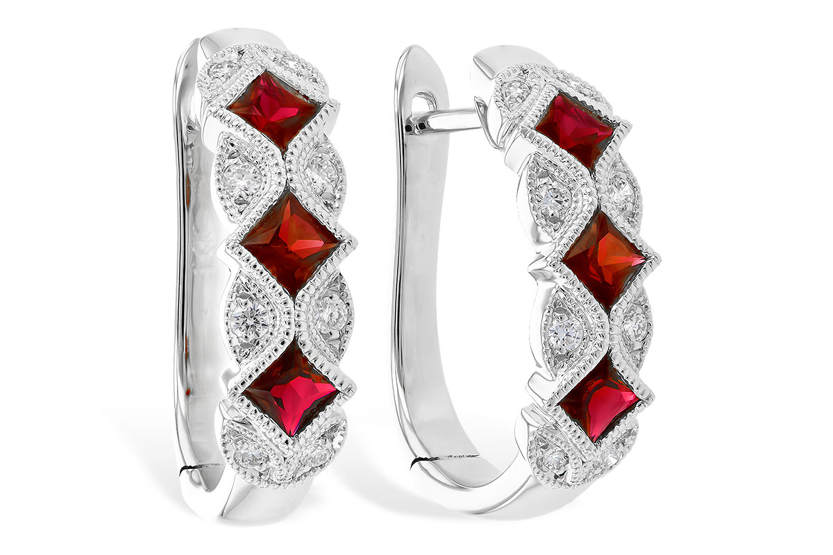K318-33424: EARR .75 RUBY .87 TGW