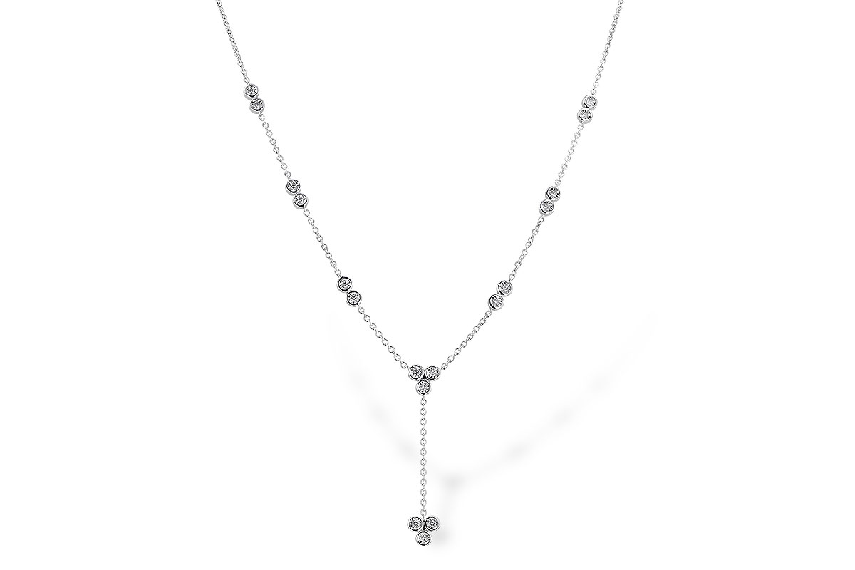 K319-19806: NECKLACE .32 TW (18")