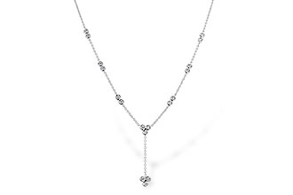 K319-19806: NECKLACE .32 TW (18")