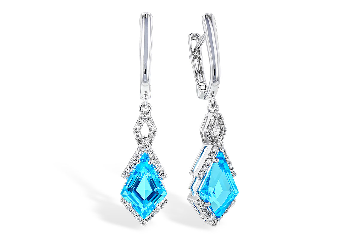 K319-20679: EARR 2.72 TW BLUE TOPAZ 2.90 TGW