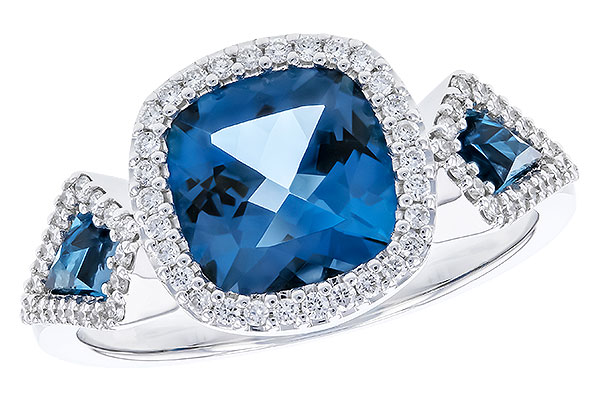K319-21579: LDS RG 2.46 TW LONDON BLUE TOPAZ 2.72 TGW