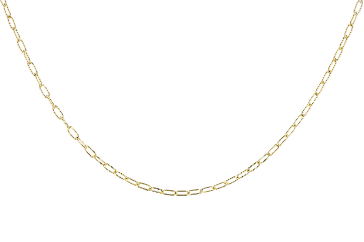 K319-24324: PAPERCLIP SM (20IN, 2.40MM, 14KT, LOBSTER CLASP)