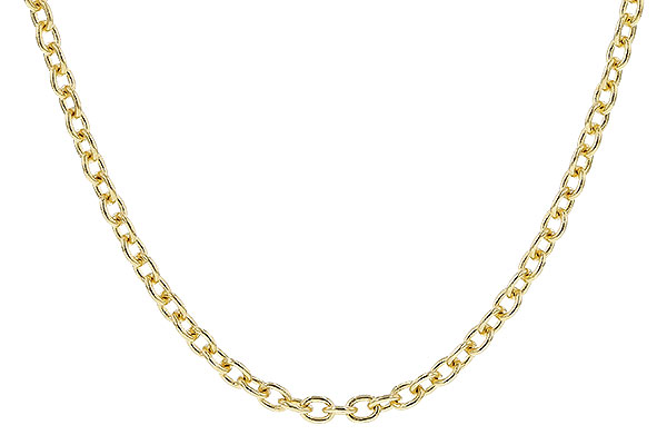 K319-25215: CABLE CHAIN (24IN, 1.3MM, 14KT, LOBSTER CLASP)