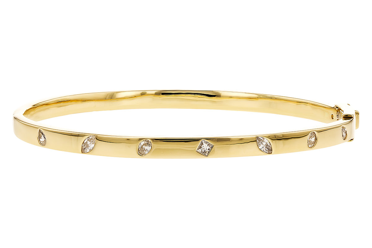 K319-25224: BANGLE .35 TW FANCY CUT DIAMONDS