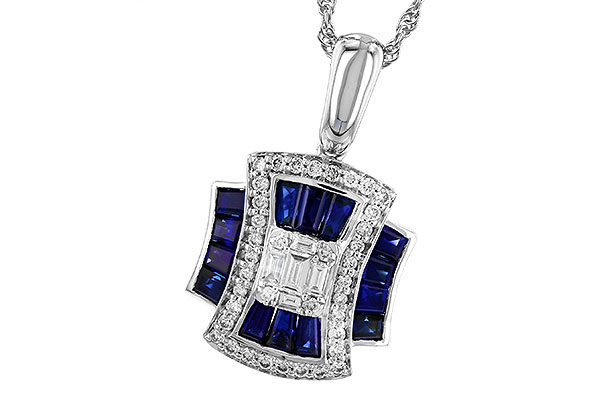 K319-26106: NECK .85 TW SAPPHIRE 1.10 TGW