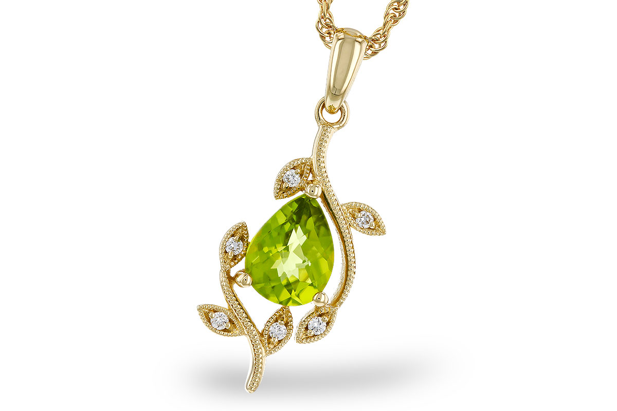 K320-12497: NECKLACE 1.16 PERIDOT 1.21 TGW (8x6MM PER)