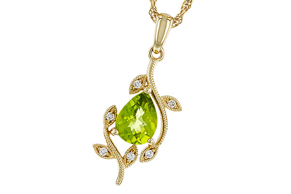 K320-12497: NECKLACE 1.16 PERIDOT 1.21 TGW (8x6MM PER)