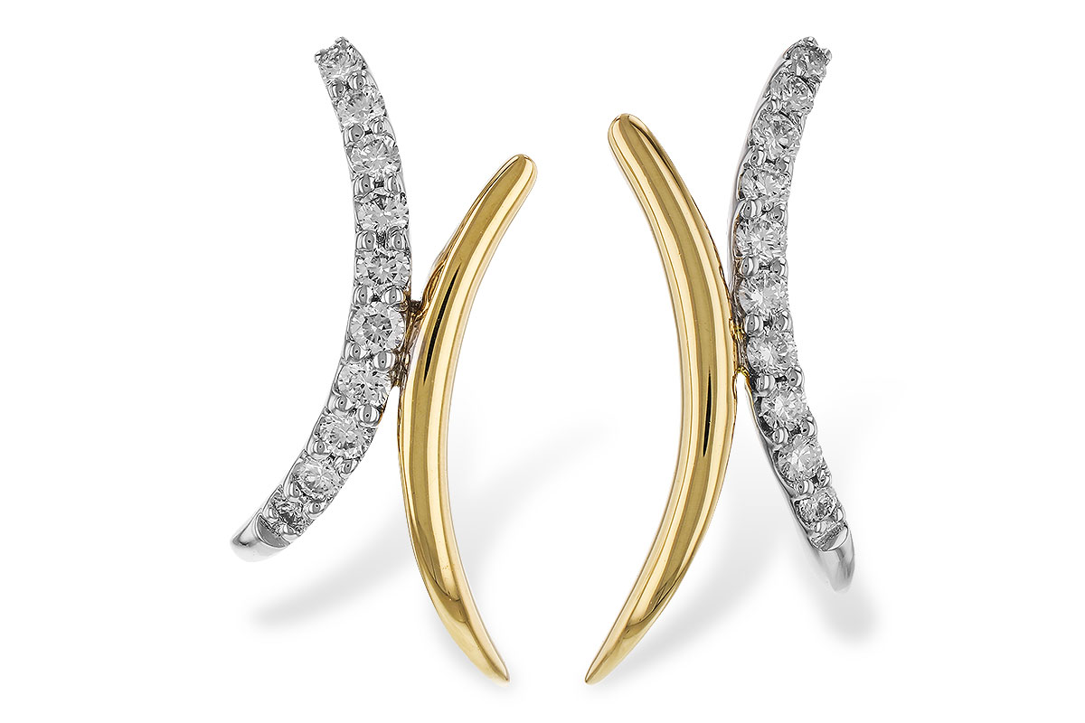 K320-14342: EARRINGS .15 TW