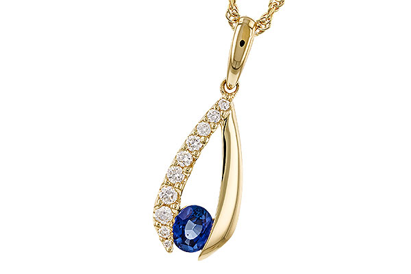 K320-15188: NECKLACE .38 SAPP .54 TGW (5x4 SAPP)