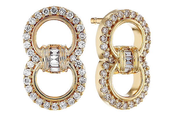 K321-00642: EARRINGS .05 TW BAGS .28 TW