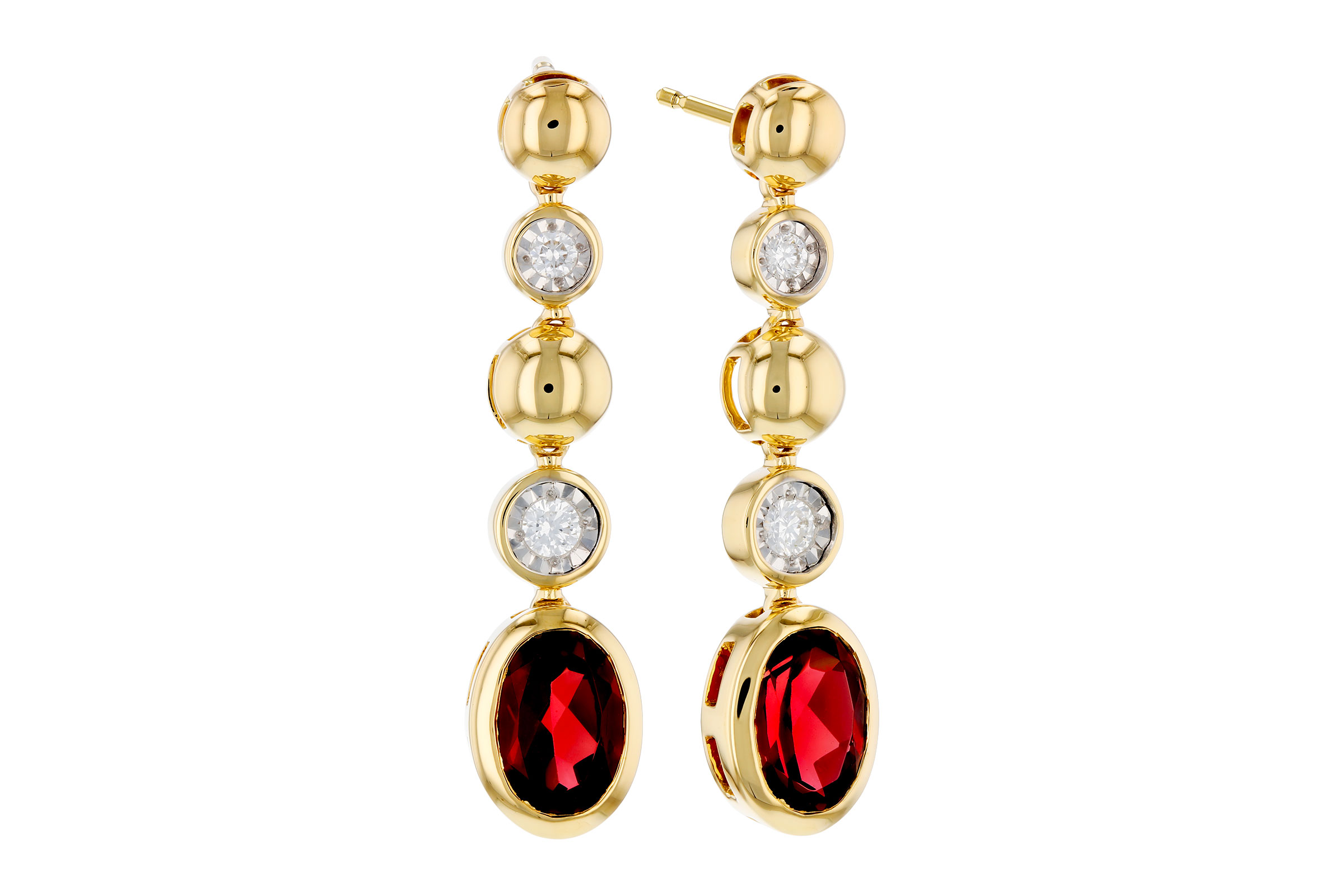 K321-01615: EARRINGS 1.76 TW GARNET 1.86 TGW