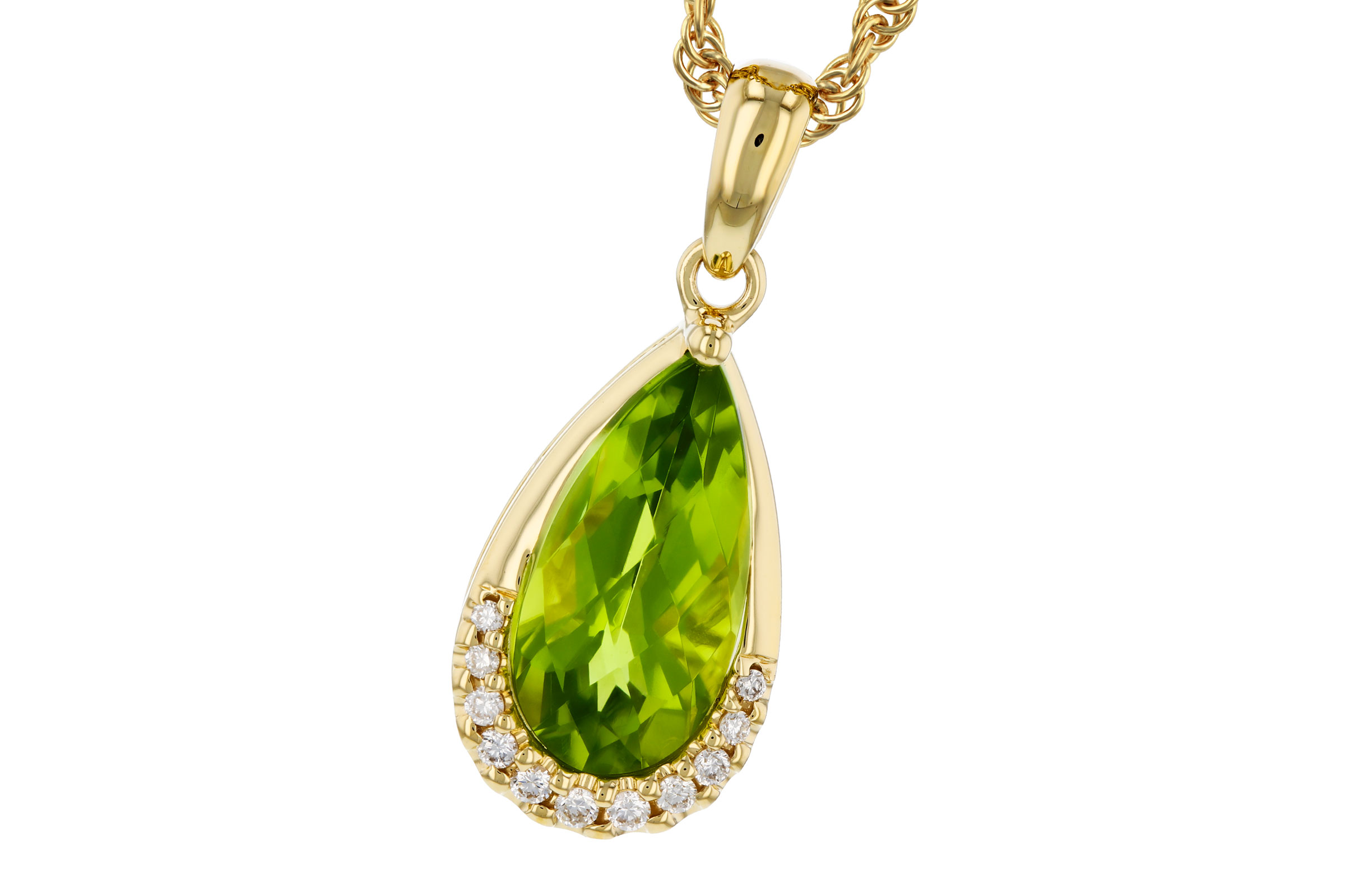 K321-02470: NECK 1.94 PERIDOT 2.00 TGW (12x6MM PS)
