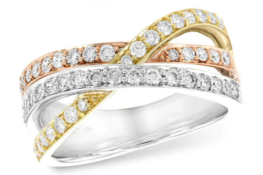 L138-29742: LDS WED RG .74 TW (PRONG SET)