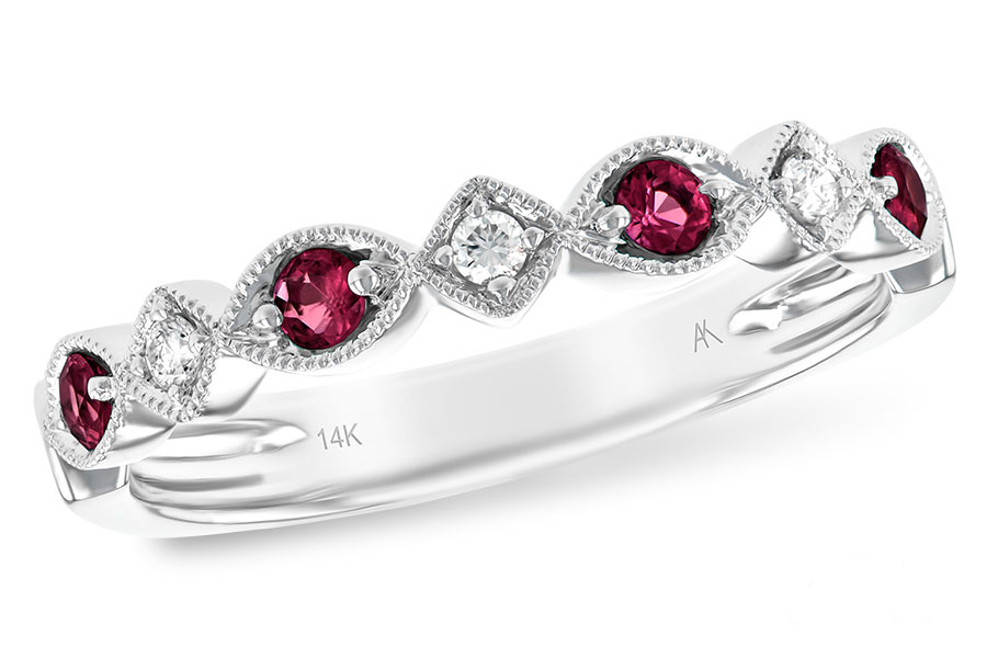 L138-29770: LDS WED RG .20 RUBY .26 TGW