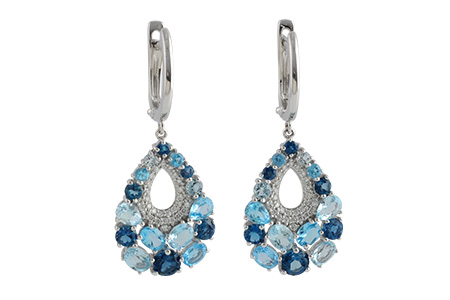 L232-89797: EARR 4.01 BLUE TOPAZ 4.24 TGW