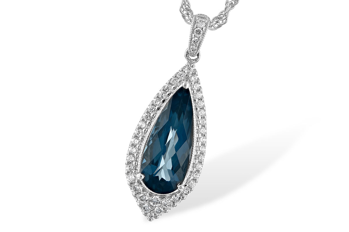 L234-67015: NECK 2.40 LONDON BLUE TOPAZ 2.65 TGW