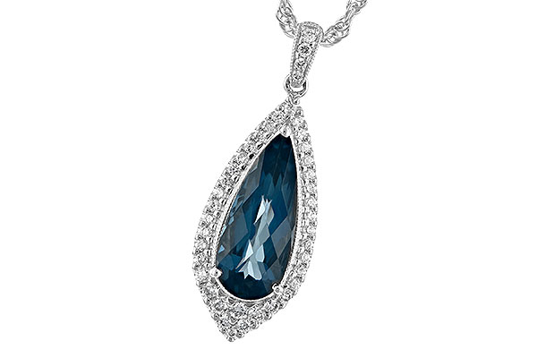 L234-67015: NECK 2.40 LONDON BLUE TOPAZ 2.65 TGW