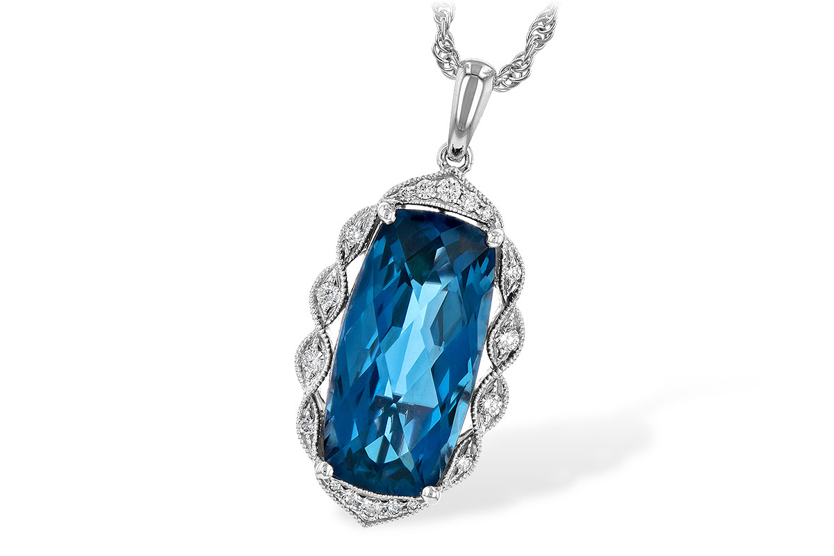 L235-56097: NECK 6.70 LONDON BLUE TOPAZ 6.81 TGW