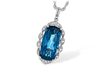 L235-56097: NECK 6.70 LONDON BLUE TOPAZ 6.81 TGW