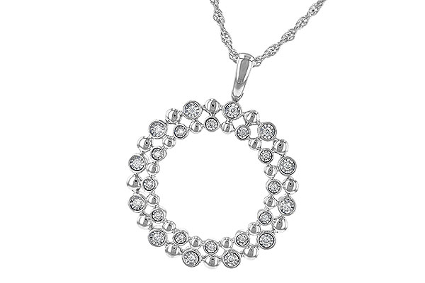 L235-59742: NECKLACE .12 TW