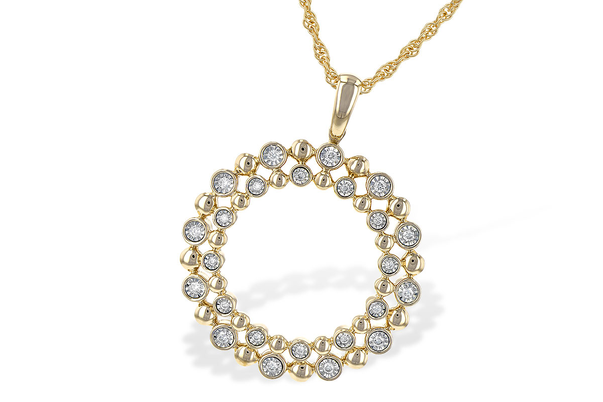 L235-59742: NECKLACE .12 TW